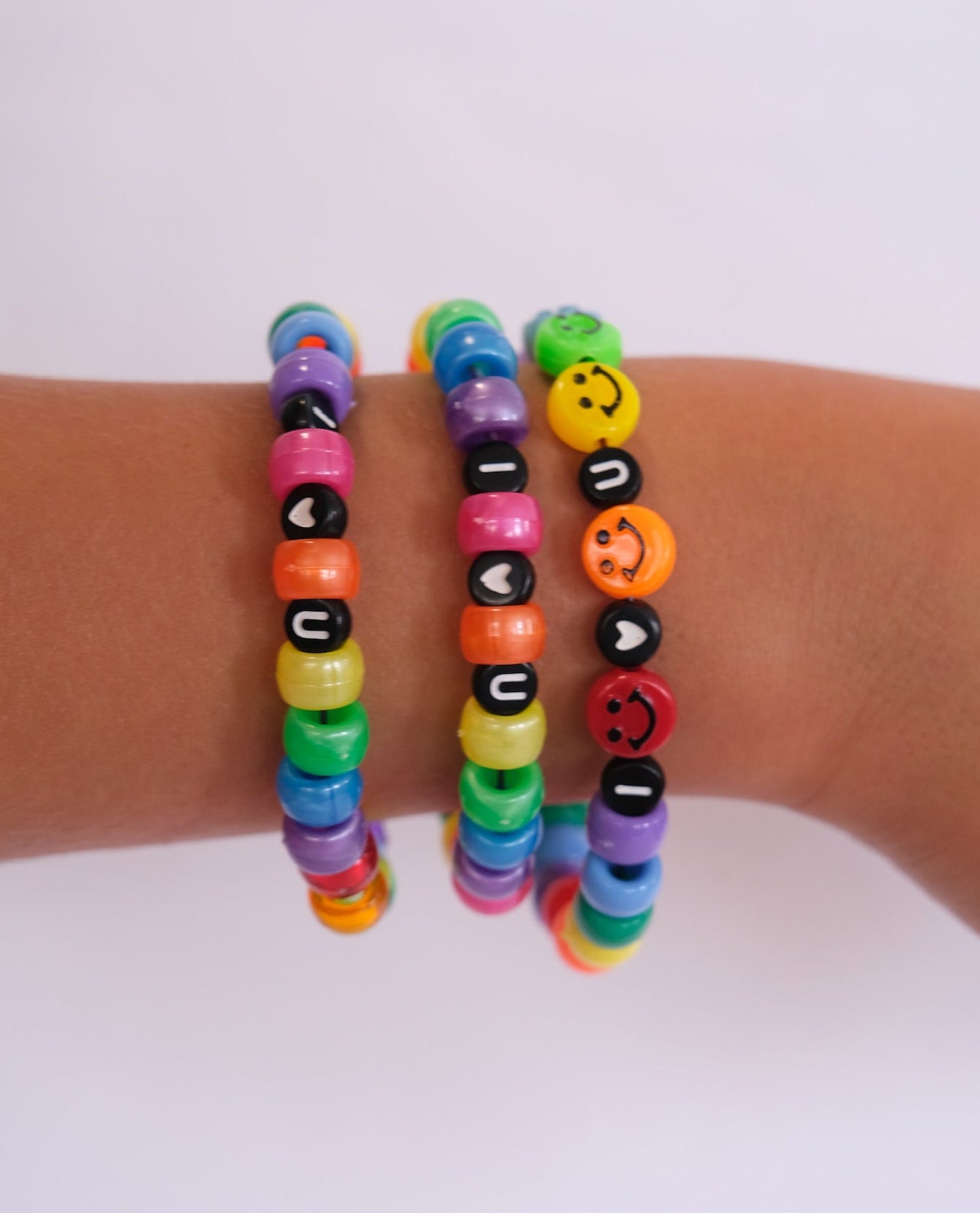 I Love You Beaded Bracelets