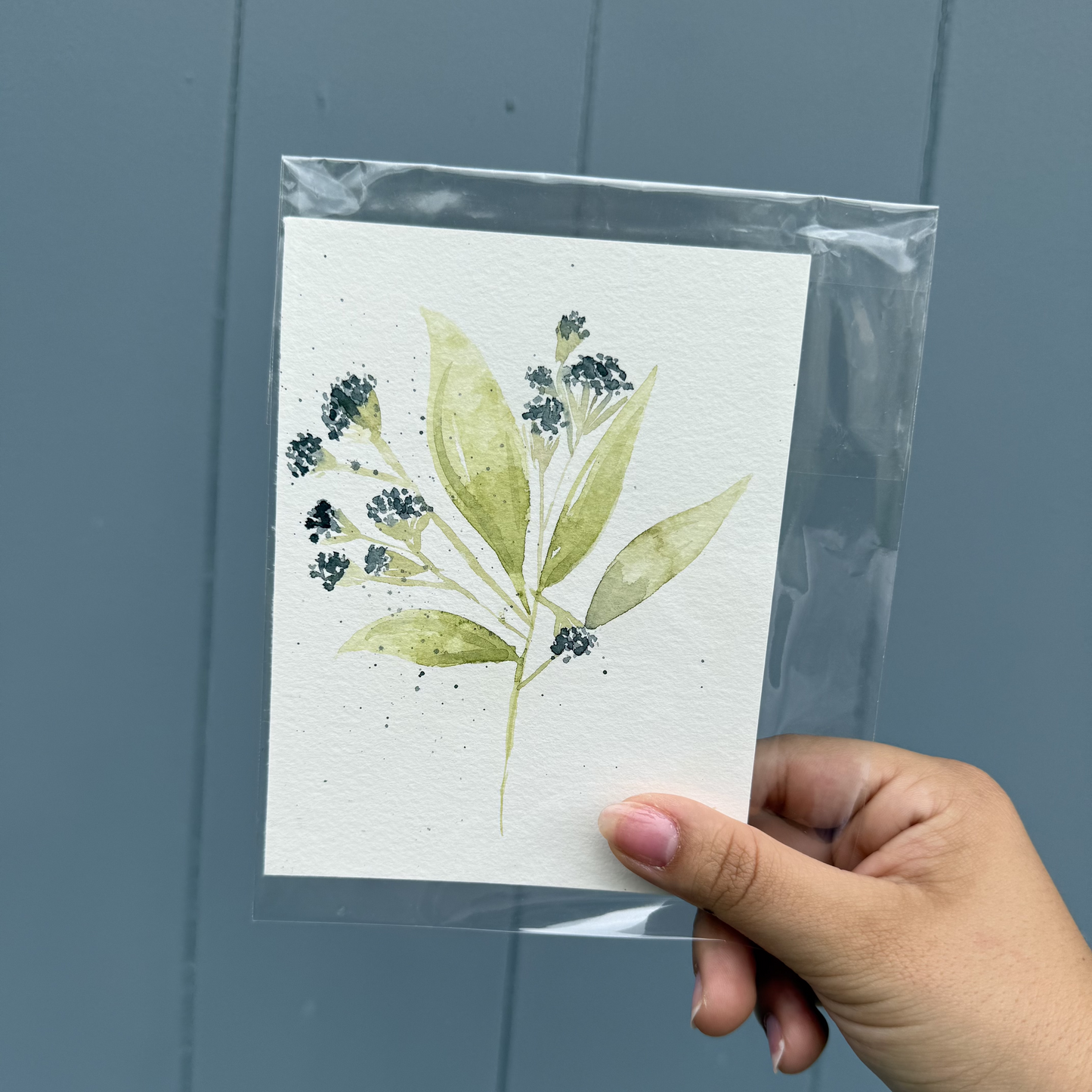 Mini Blue Flower painting