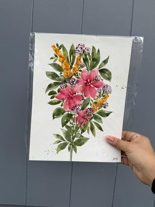 Colorful Bouqet paintings