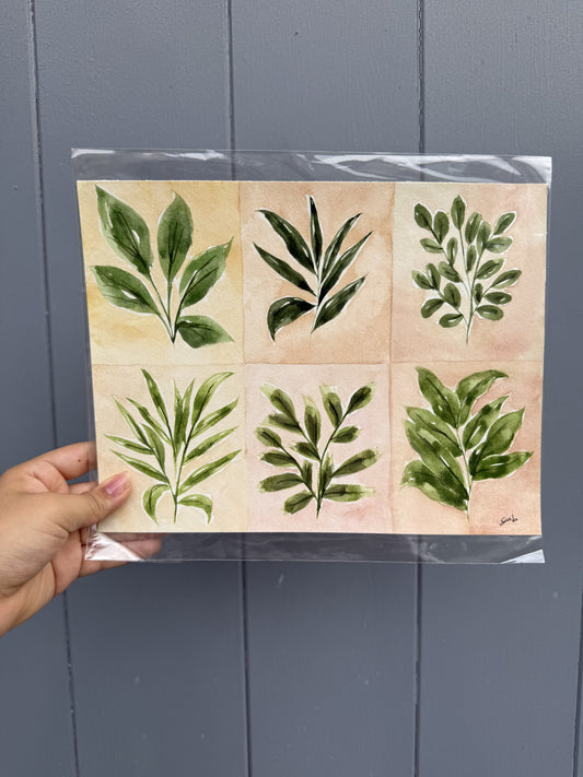 Minimalistic Plant Paintings