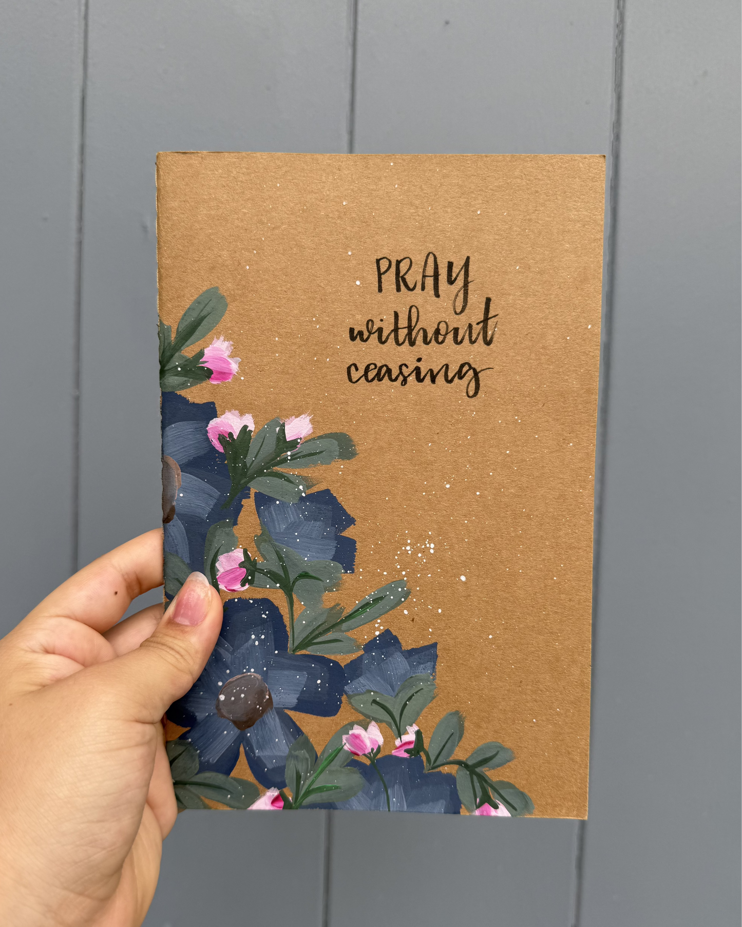 Blue Floral Notebook