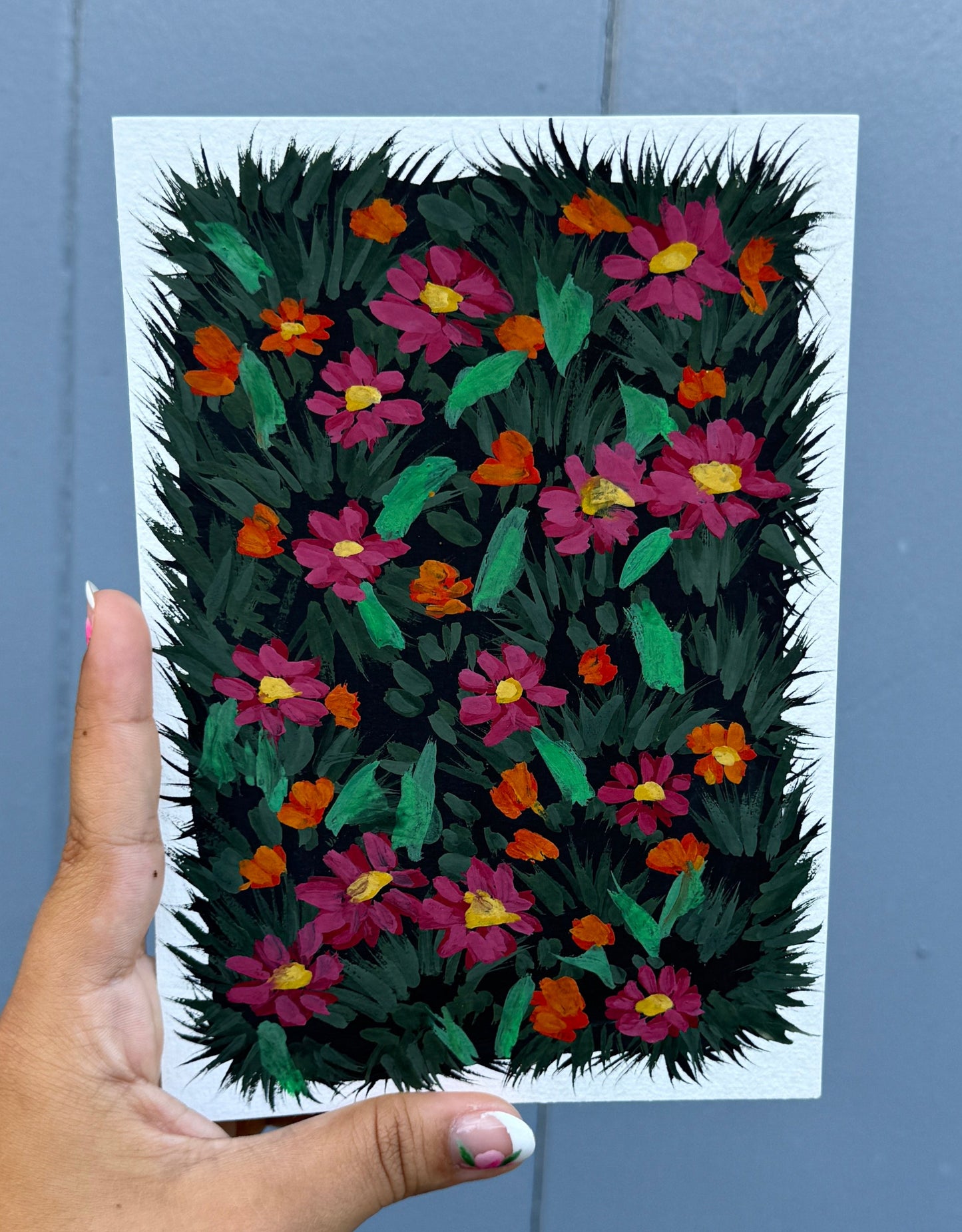 Gouache Floral Paintings
