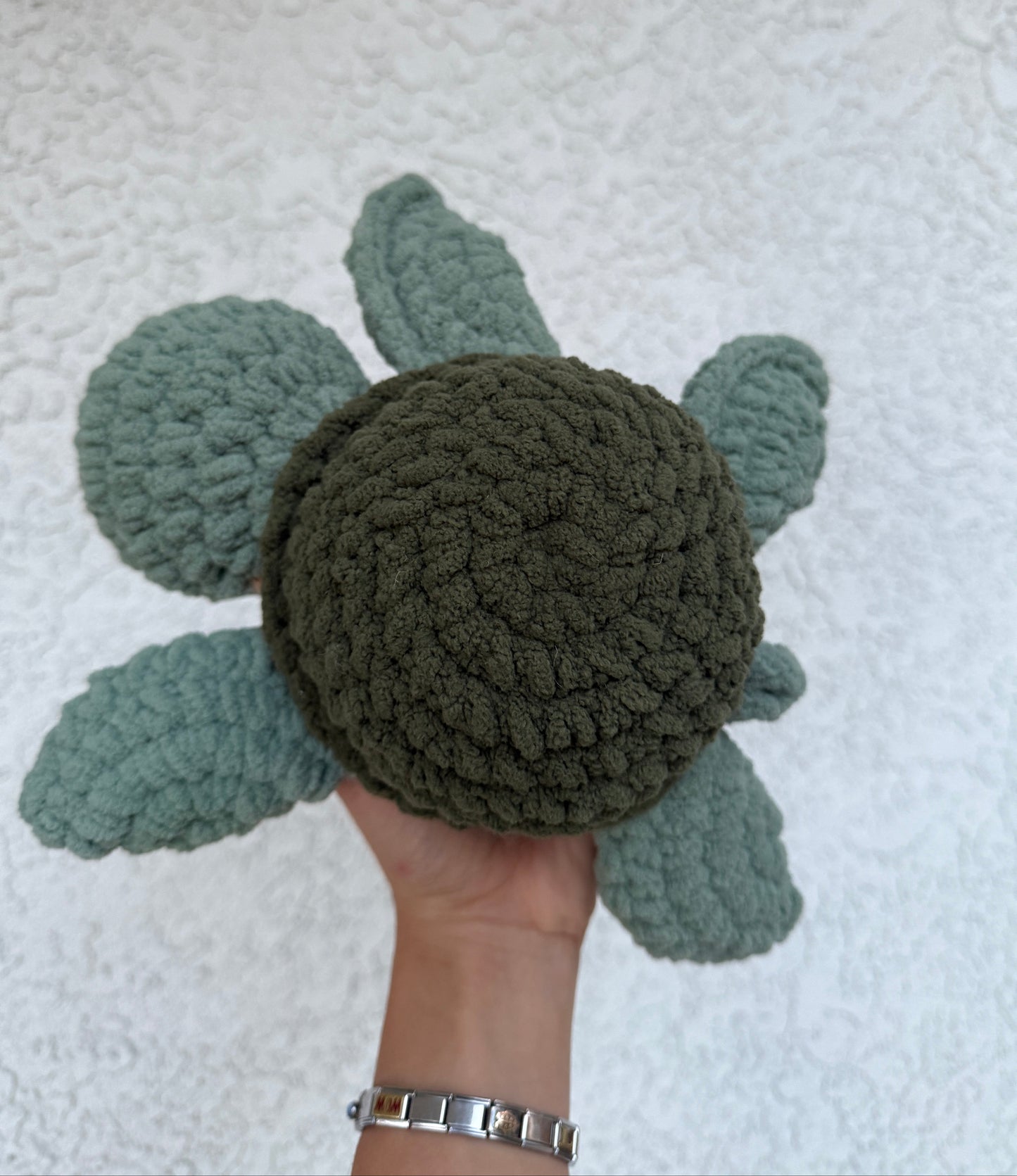 Green Crochet Turtle Plushie