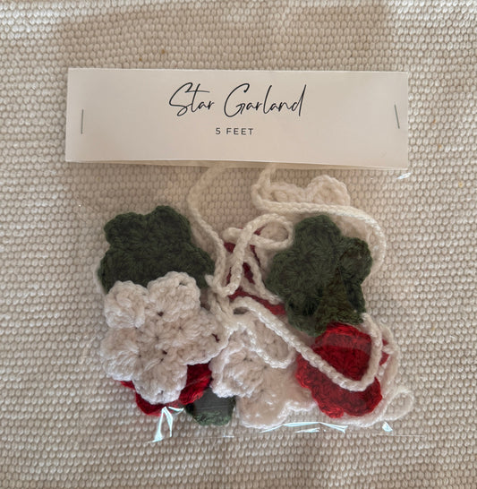 Crochet Star Garland