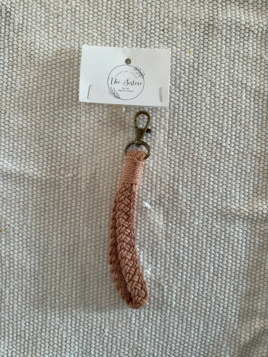 Fall Macrame Keychain