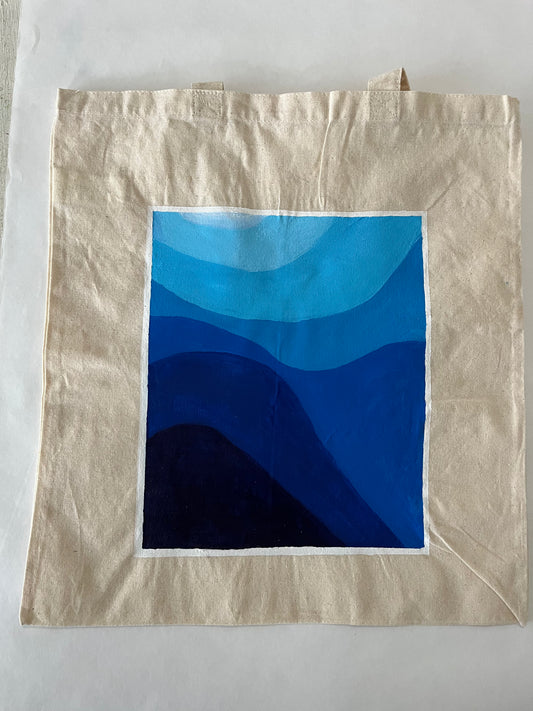 Blue Gradient tote bag