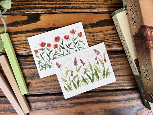 Rose & Lavender Paintings