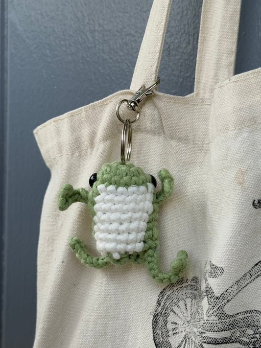 Crochet Leggy Frog keychain