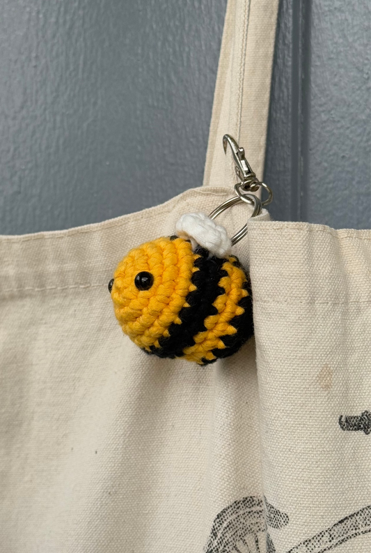 Crochet Bee Keychain