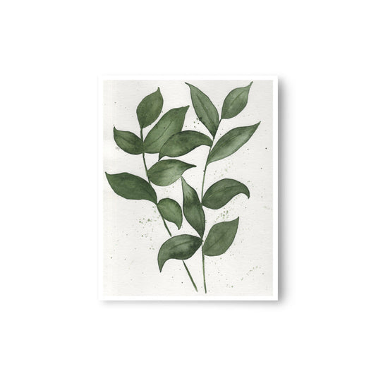 Jade Leaves Print