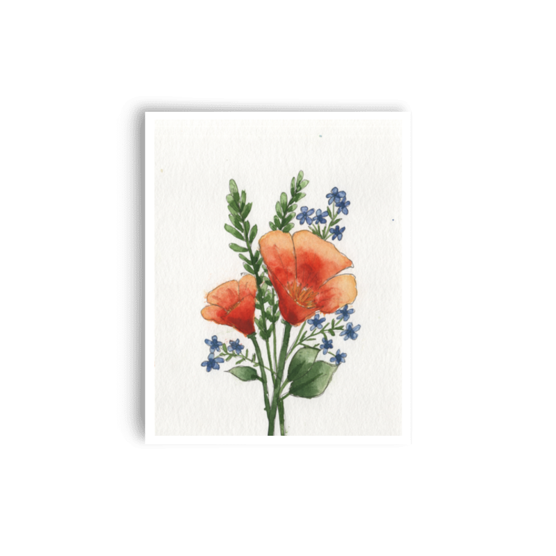 California Poppy Print
