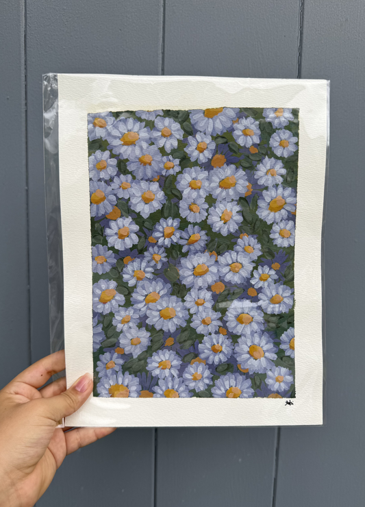 Blue Flowers Painting