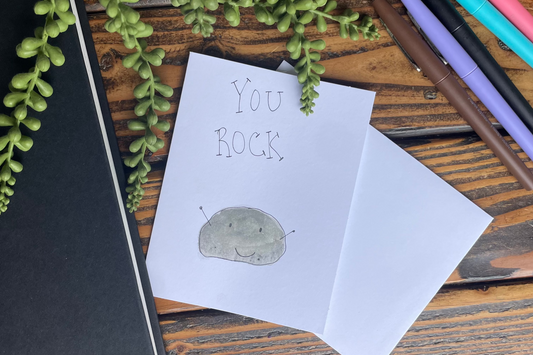 YOU ROCK greeting card