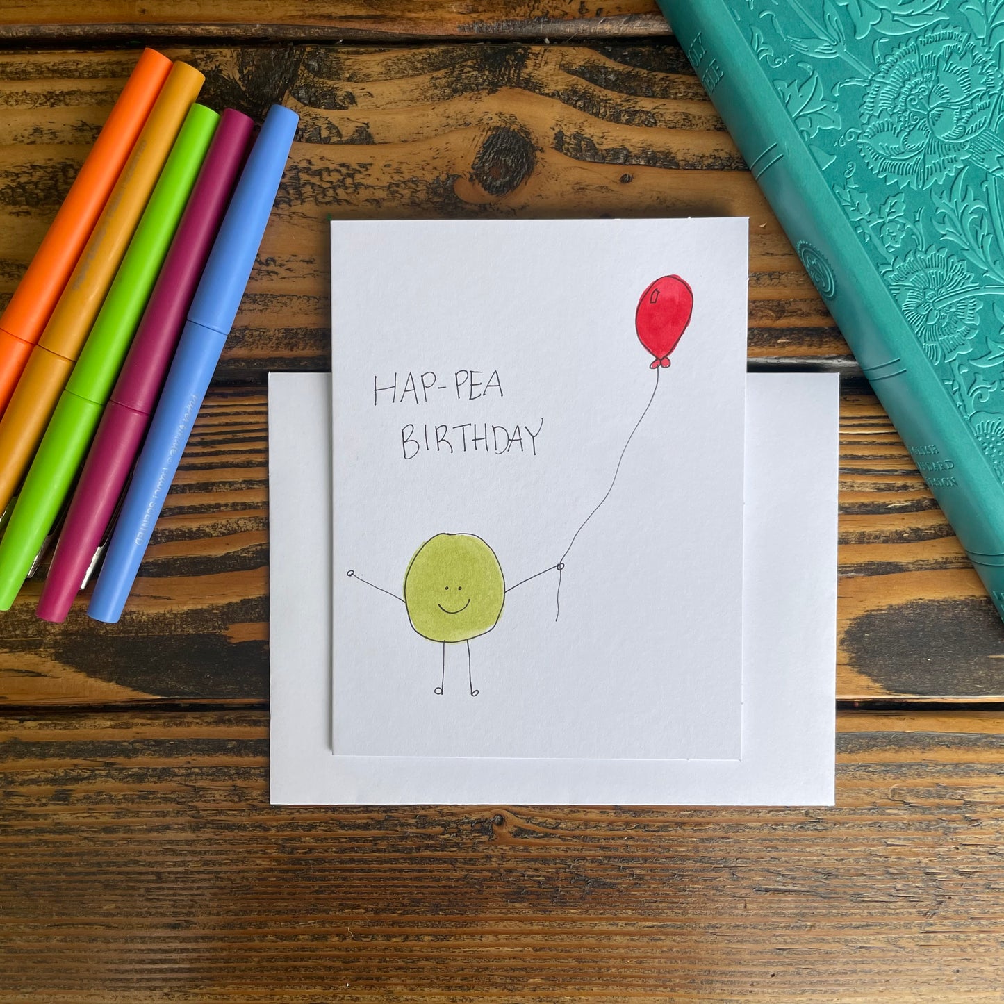 HAP-PEA BIRTHDAY card