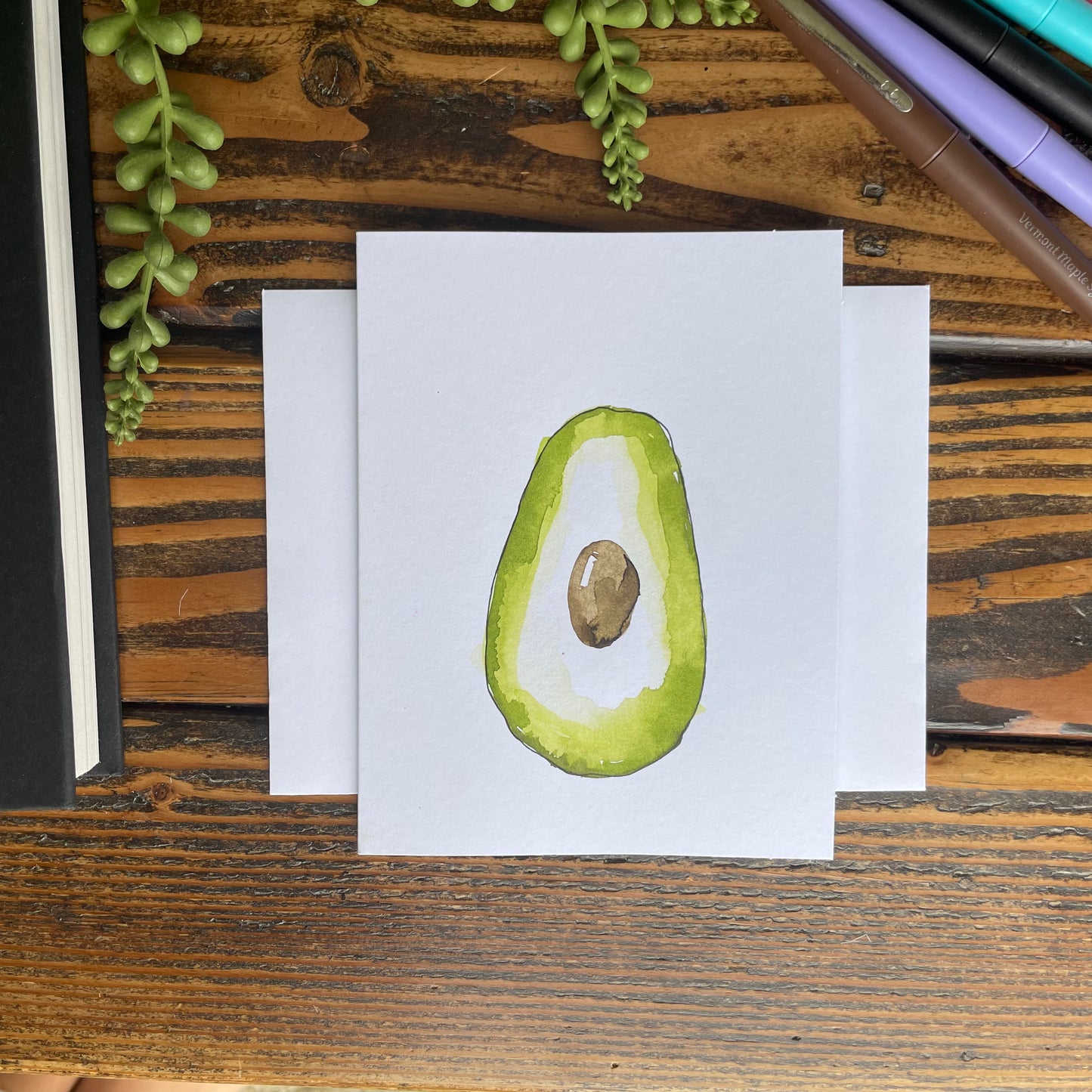 Avacado greeting card