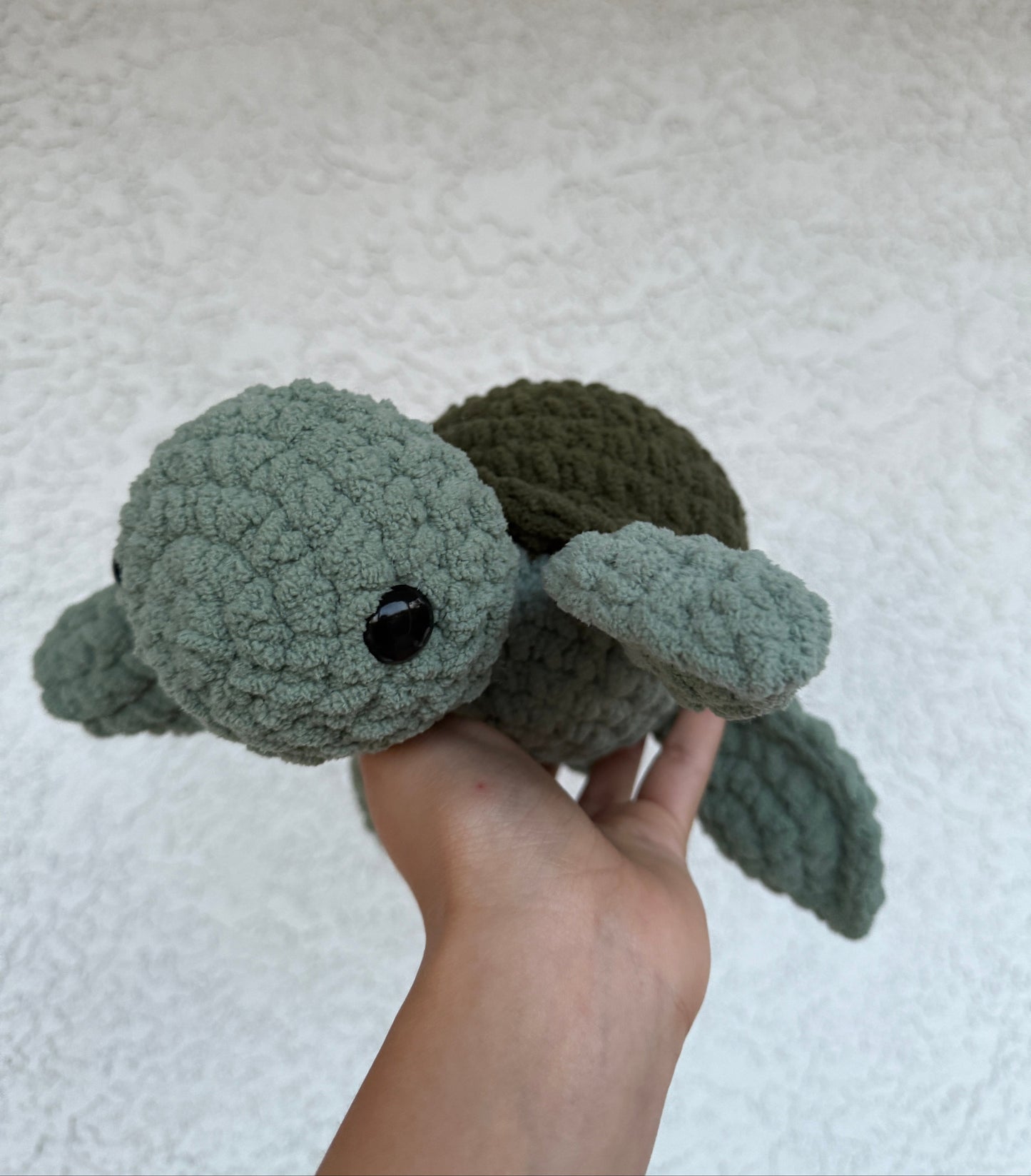 Green Crochet Turtle Plushie