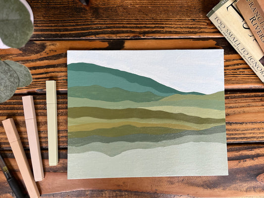 Green Mountain Painting #2