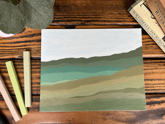 Green Mountain Painting #1