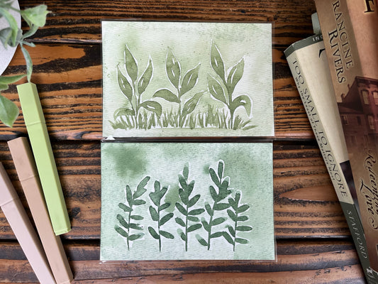 Green Leaf Paintings