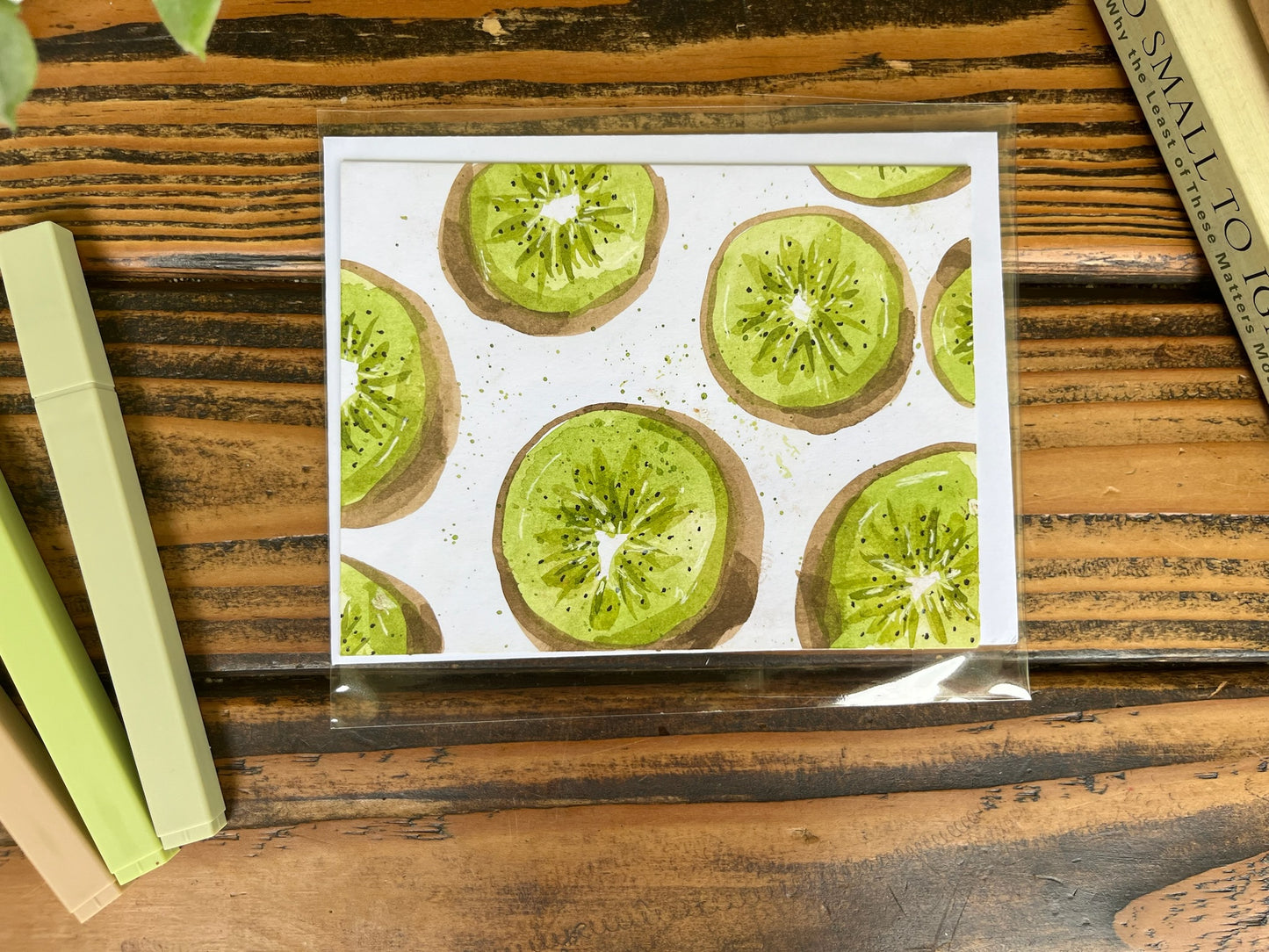 Summer Fruit Pattern greeting cards