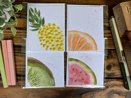 Large Fruit greeting cards