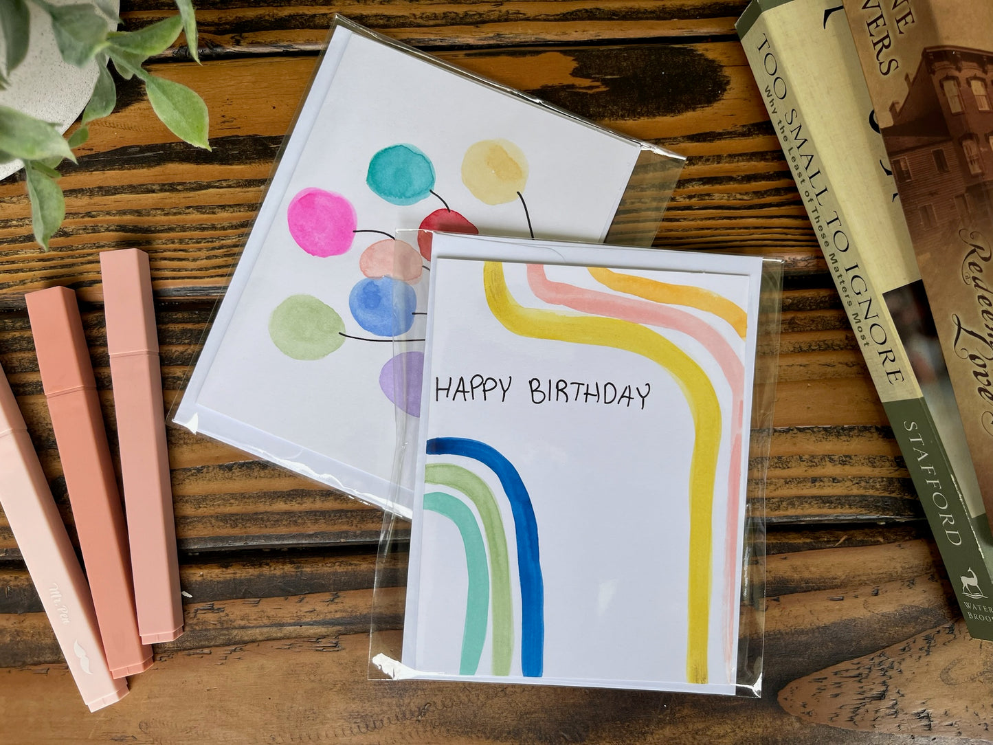 Birthday cards set of 3