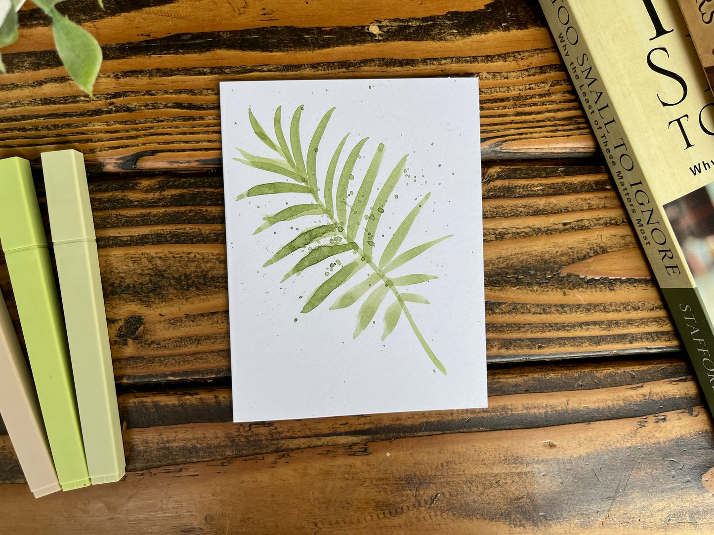 Leaf cards set of 4