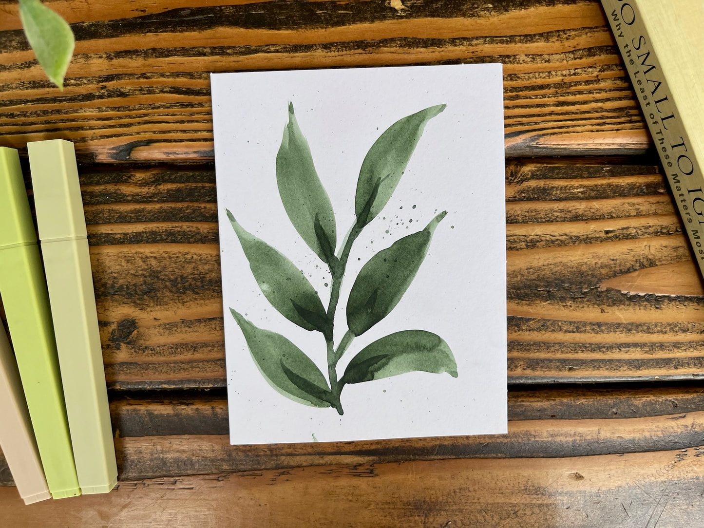 Leaf cards set of 4