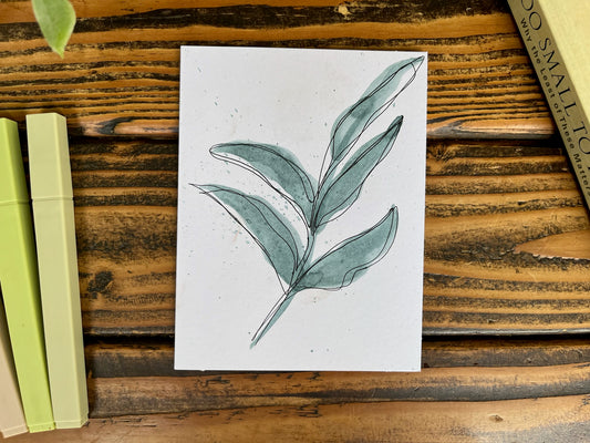 Leaf cards set of 4