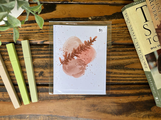 Rustic Floral greeting card