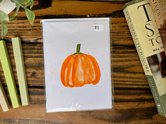 Fall Pumpkin greeting card