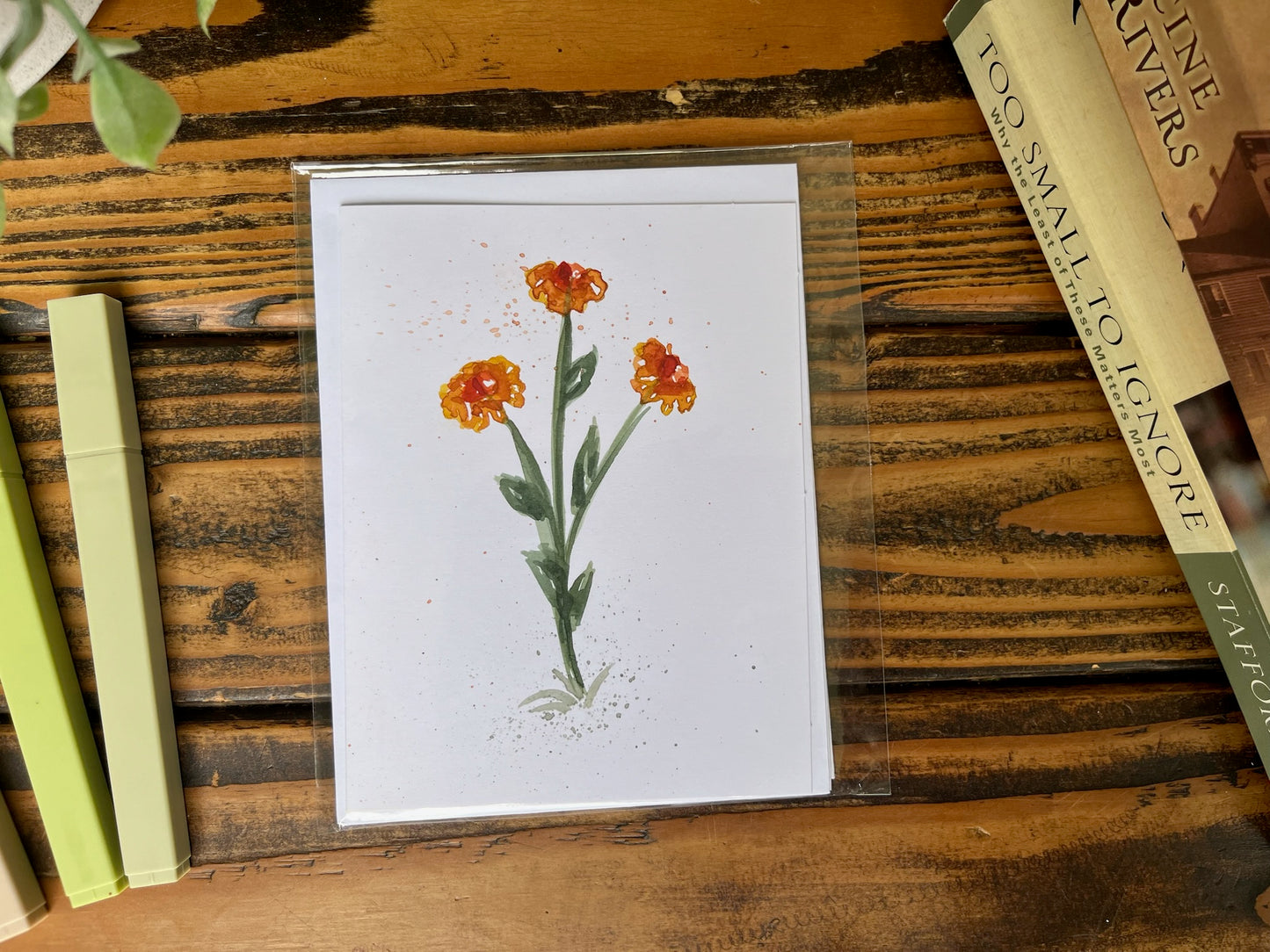 Floral cards set of 2