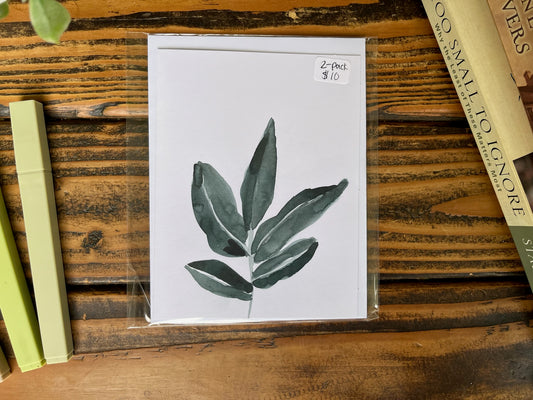 Leaf cards set of 2