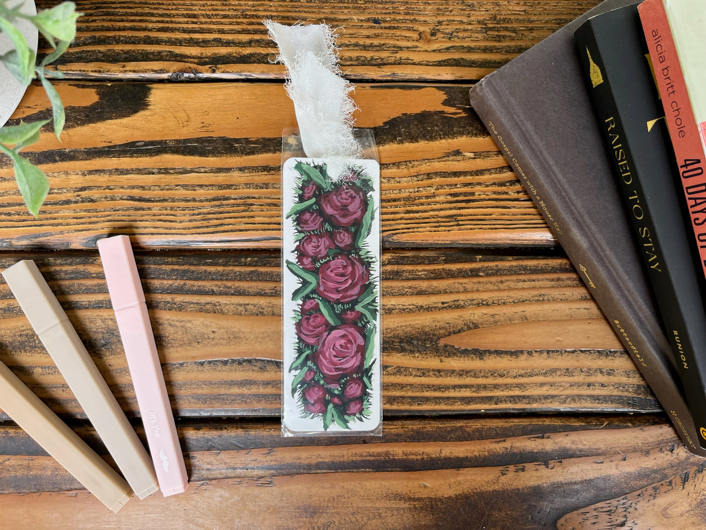 Floral bookmarks set of 2