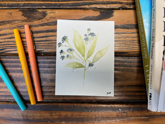 Mini Blue Flower painting