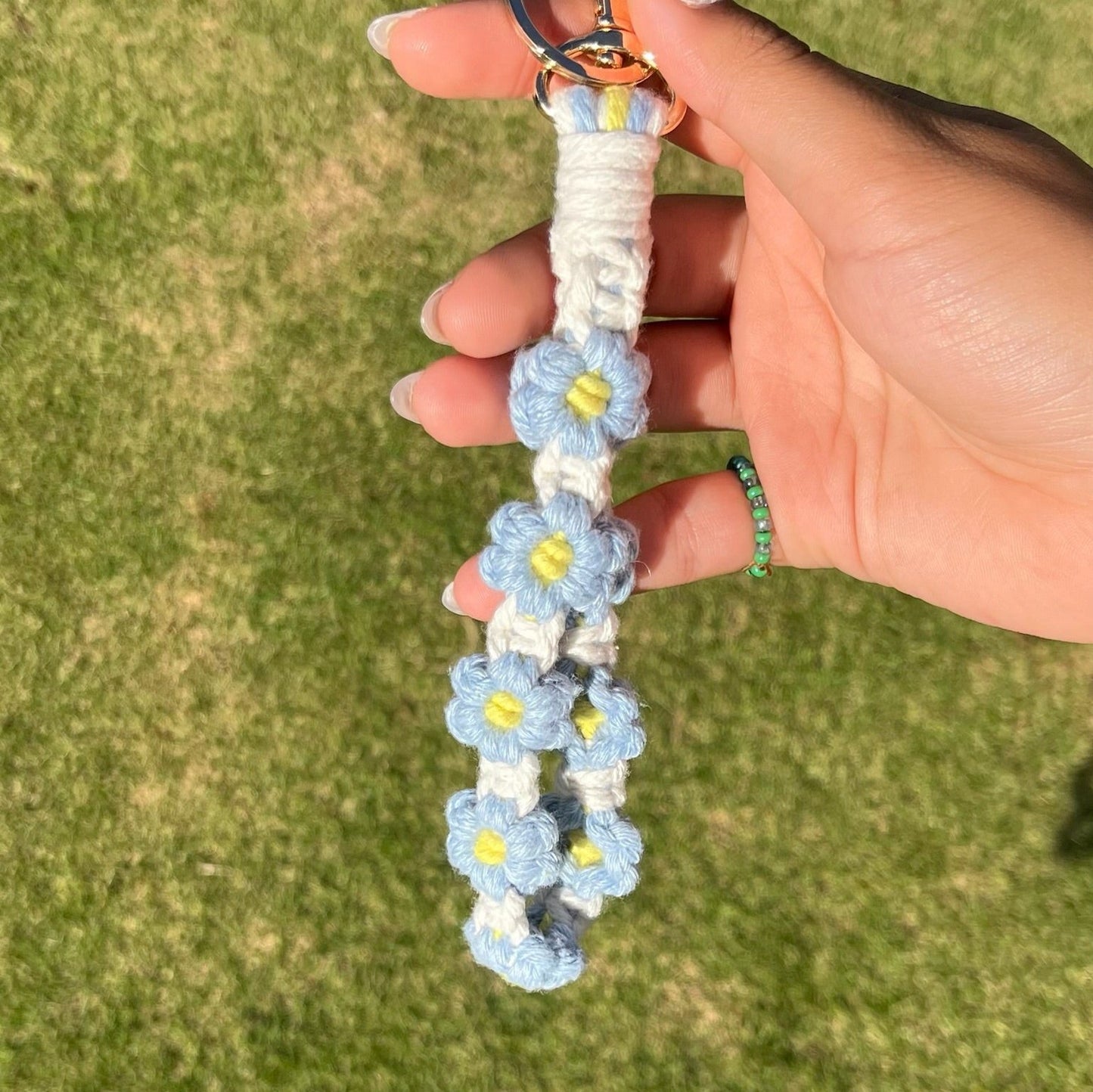 Flower Macrame Keychain