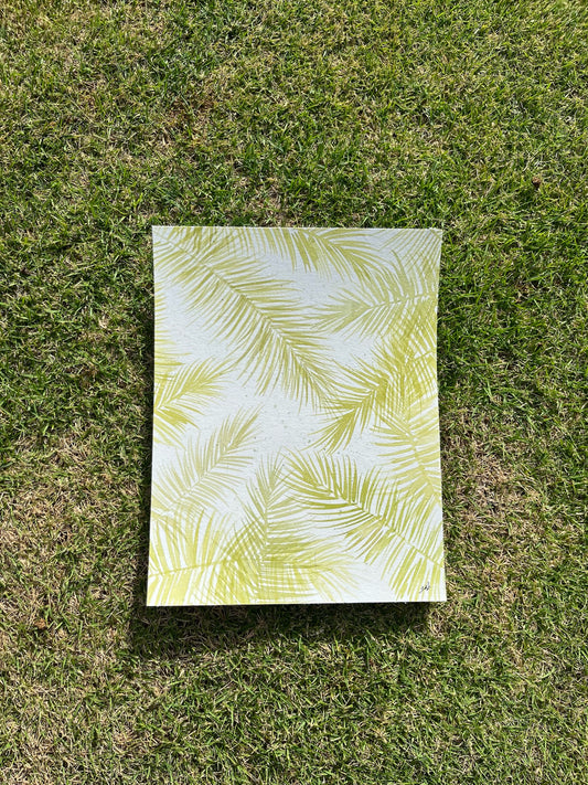 Palm leaves painting