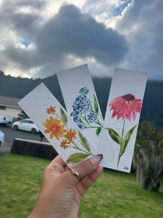 Summer Floral bookmarks