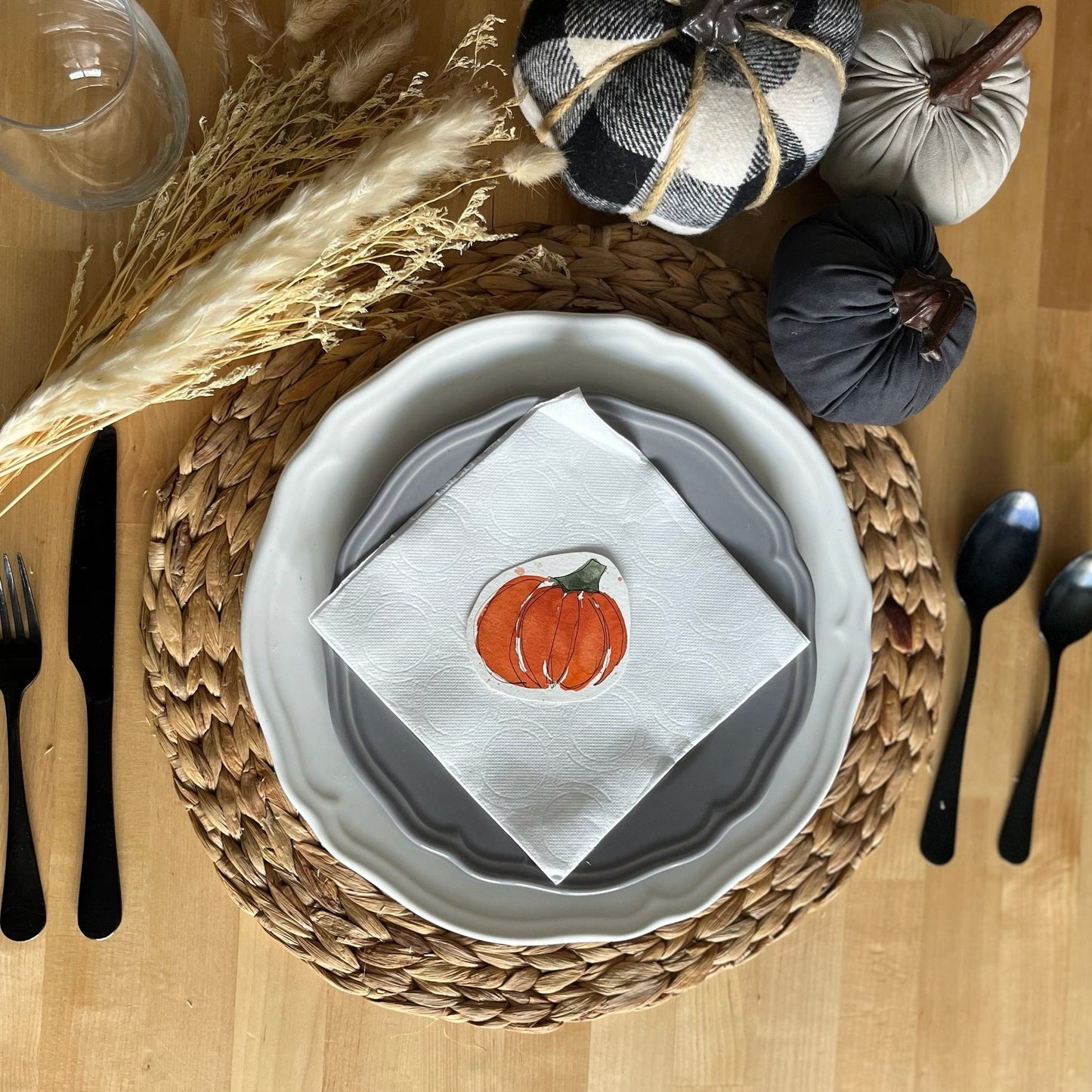 Pumpkin Place Card Set