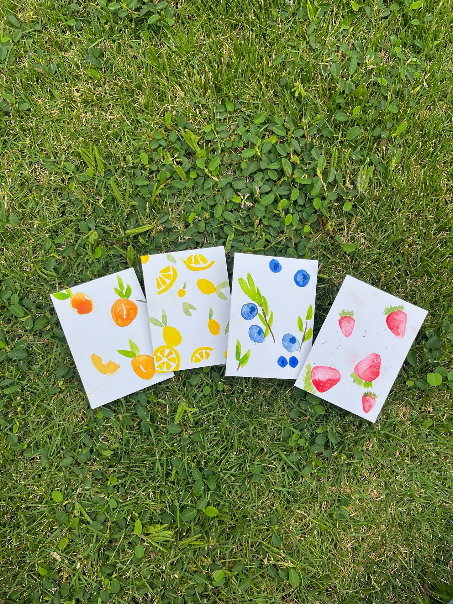 Mini fruit cards