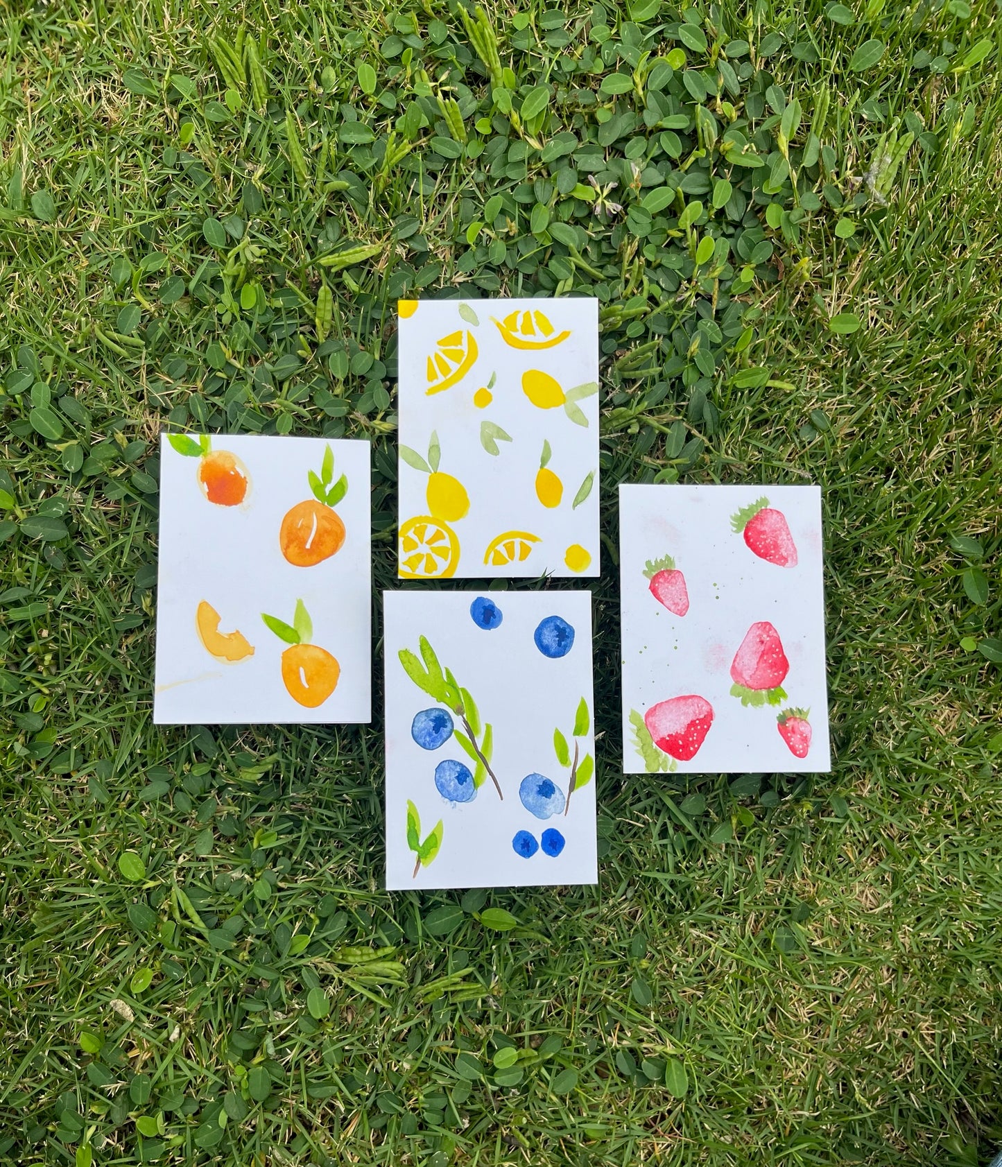 Mini fruit cards