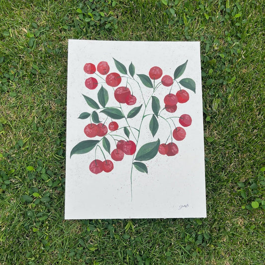 Cherry branch painting