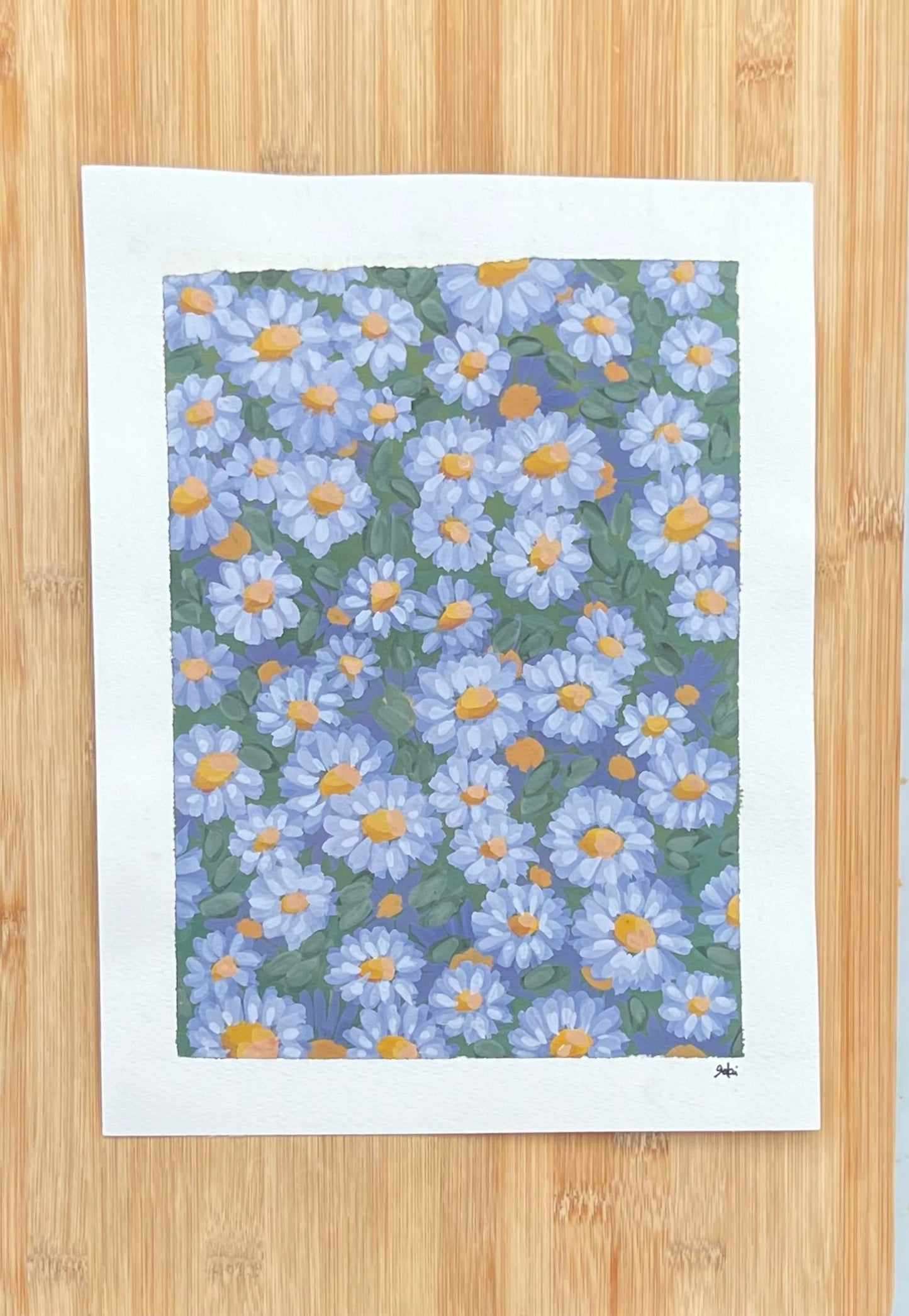 Blue Flowers Painting