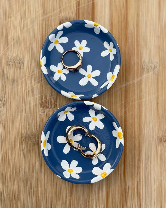 Blue Daisy Jewelry Tray