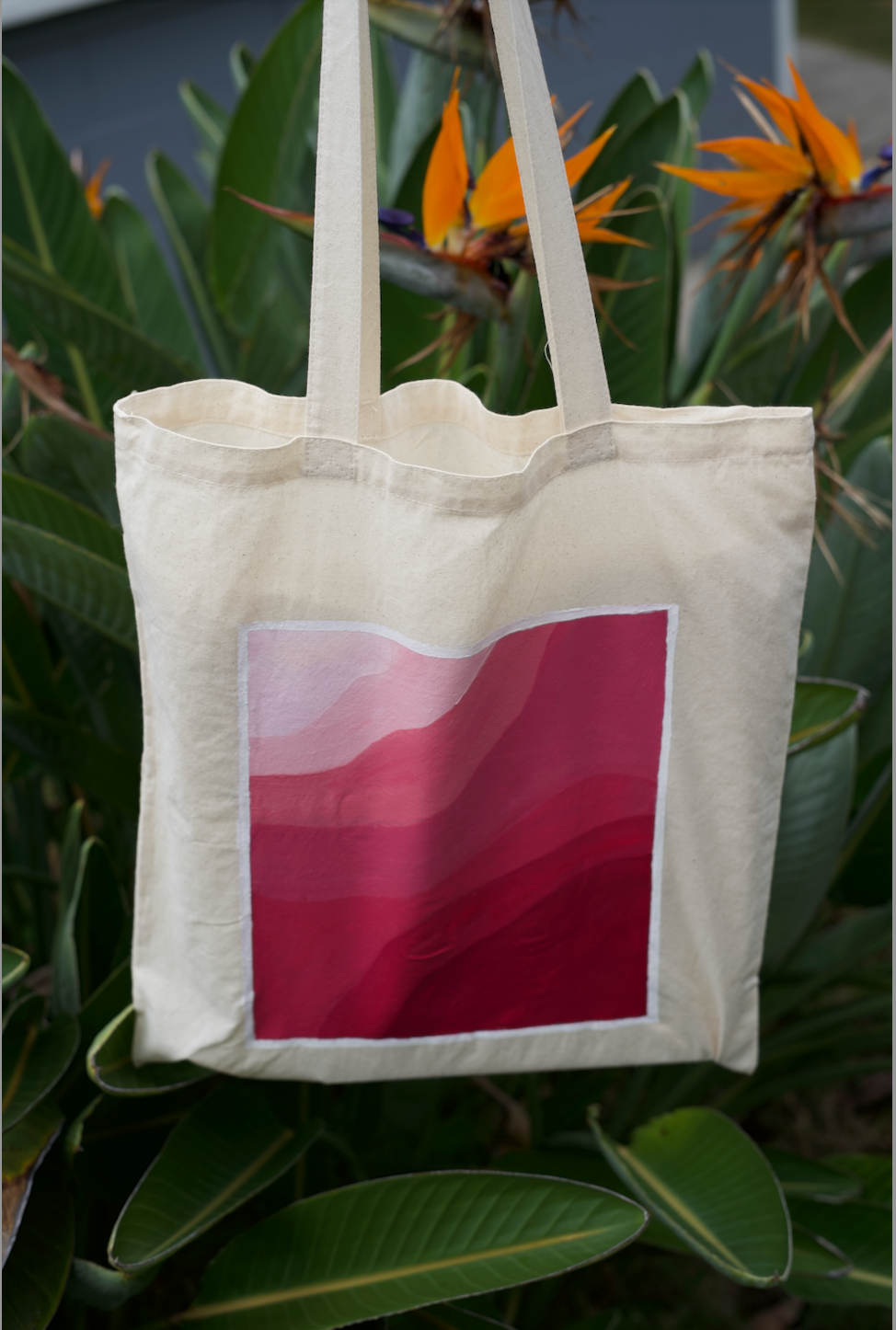 Pink Gradiant tote bag