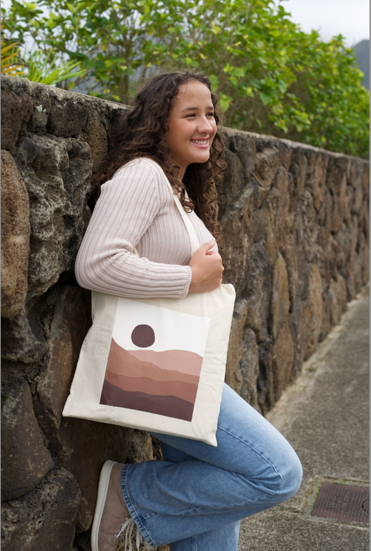 Boho Mountain tote bag