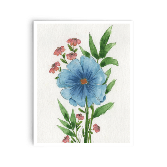 Blue Cosmos Print
